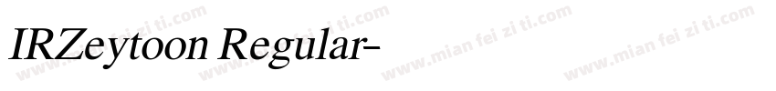 IRZeytoon Regular字体转换